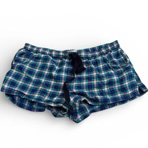 Aerie plaid flannel pajama shorts with pockets